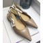 Dior J'Adior Slingback Ballet Flat Pumps Shoe Calfskin Leather Nude 2018