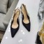 Dior Heel 9.5cm J'Adior Slingback Pumps High-Heeled Shoe Technical Fabric/Canvas Black 2018 