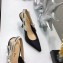 Dior Heel 9.5cm J'Adior Slingback Pumps High-Heeled Shoe Technical Fabric/Canvas Black 2018 