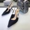 Dior Heel 6.5cm J'Adior Slingback Pumps High-Heeled Shoe Technical Fabric/Canvas Black 2018 