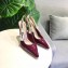 Dior Heel 9.5cm J'Adior Slingback Pumps High-Heeled Shoe Patent Leather Burgundy 2018