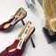 Dior Heel 9.5cm J'Adior Slingback Pumps High-Heeled Shoe Patent Leather Burgundy 2018