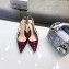 Dior Heel 6.5cm J'Adior Slingback Pumps High-Heeled Shoe Patent Leather Burgundy 2018