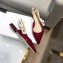 Dior J'Adior Slingback Ballet Flat Pumps Shoe Patent Leather Burgundy 2018