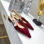 Dior J'Adior Slingback Ballet Flat Pumps Shoe Patent Leather Burgundy 2018