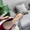 Dior J'Adior Slingback Ballet Flat Pumps Shoe Patent Leather Burgundy 2018