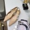 Dior J'Adior Slingback Ballet Flat Pumps Shoe Patent Leather Apricot 2018