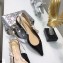 Dior J'Adior Slingback Ballet Flat Pumps Shoe Patent Leather Black 2018