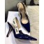 Dior Heel 9.5cm J'Adior Slingback Pumps High-Heeled Shoe Patent Leather Blue 2018