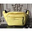 Balenciaga Embroidered Logo Lambskin Belt Bag Yellow 2018