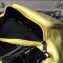 Balenciaga Embroidered Logo Lambskin Belt Bag Yellow 2018