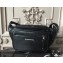 Balenciaga Embroidered Logo Lambskin Belt Bag Black 