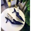 Dior Heel 6.5cm J'Adior Slingback Pumps High-Heeled Shoe Patent Leather Blue 2018