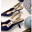 Dior Heel 6.5cm J'Adior Slingback Pumps High-Heeled Shoe Patent Leather Blue 2018