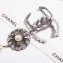 Chanel Tree Tassel Long Brooch AB0324 Pearly White/Gray 2018