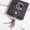 Chanel Tree Tassel Long Brooch AB0324 Pearly White/Gray 2018