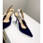 Dior Heel 9.5cm J'Adior Slingback Pumps High-Heeled Shoe Velvet Black 2018 