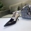 Dior Heel 6.5cm J'Adior Slingback Pumps High-Heeled Shoe Calfskin Black 2018 