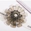 Chanel Bloom Brooch AB0225 Gray/Pearly White/Crystal 2018