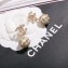 Chanel Short Earrings AB0674 Gold/Pearly White/Crystal 2018