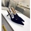 Dior Heel 6.5cm J'Adior Slingback Pumps High-Heeled Shoe Velvet Black 2018