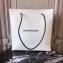 Balenciaga Grained Leather Small Shopping Tote Bag White  