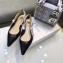 Dior J'Adior Slingback Ballet Flat Pumps Shoe Calfskin Black 2018