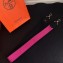 Hermes Wide Fabric Shoulder Strap Black/Pink 