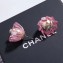 Chanel Pearl Bloom Stud Earrings Pink/Gold/Crystal/White 2018