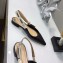 Dior J'Adior Slingback Ballet Flat Pumps Shoe Calfskin Black 2018