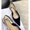 Dior J'Adior Slingback Ballet Flat Pumps Shoe Velvet Black 2018