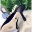 Dior Heel 9.5cm J'Adior Slingback Pumps High-Heeled Shoe Velvet Dark Blue 2018