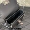 Valentino Rockstud23 Small Shoulder Bag In Smooth Calfskin 0242 Mirror Gun Color 2023