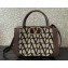 Valentino Small Vlogo Signature Toile Iconographe Handbag 0360 Coffee 2023
