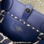 Valentino Small Vlogo Signature Toile Iconographe Handbag 0360 Blue 2023