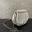 Valentino VSling Shoulder Bag in Grainy Calfskin With Tone-On-Tone Enamel 8030 White 2023