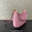 Valentino Small Rockstud Hobo bag in Grainy Calfskin 0313 Pink 2023