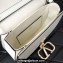 Valentino VSling Shoulder Bag in Grainy Calfskin With Tone-On-Tone Enamel 8030 White 2023