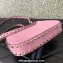 Valentino Small Rockstud Hobo bag in Grainy Calfskin 0313 Pink 2023