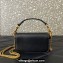 Valentino Locò micro Bag In Calfskin Leather With Chain 416 Black 2023
