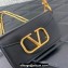 Valentino Locò micro Bag In Calfskin Leather With Chain 416 Black 2023