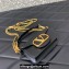 Valentino Locò micro Bag In Calfskin Leather With Chain 416 Black 2023