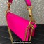 Valentino Locò micro Bag In Calfskin Leather With Chain 416 Fuchsia 2023