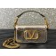 Valentino Locò micro Bag In Calfskin Leather With Chain 416 Metallic Gold 2023