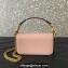 Valentino Locò micro Bag In Calfskin Leather With Chain 416 Nude 2023