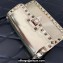 Valentino Rockstud23 Small Shoulder Bag In Smooth Calfskin 0242 Mirror Gold 2023