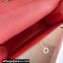 Hermes Evercolor Kelly Danse Shoulder bag Rouge Pink with Silver Hardware (full handmade)
