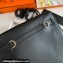 Hermes Evercolor Kelly Danse Shoulder bag Black with Gold Hardware (full handmade)
