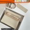 Hermes Evercolor Kelly Danse Shoulder bag White with Silver Hardware (full handmade)