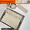 Hermes Evercolor Kelly Danse Shoulder bag White with Silver Hardware (full handmade)